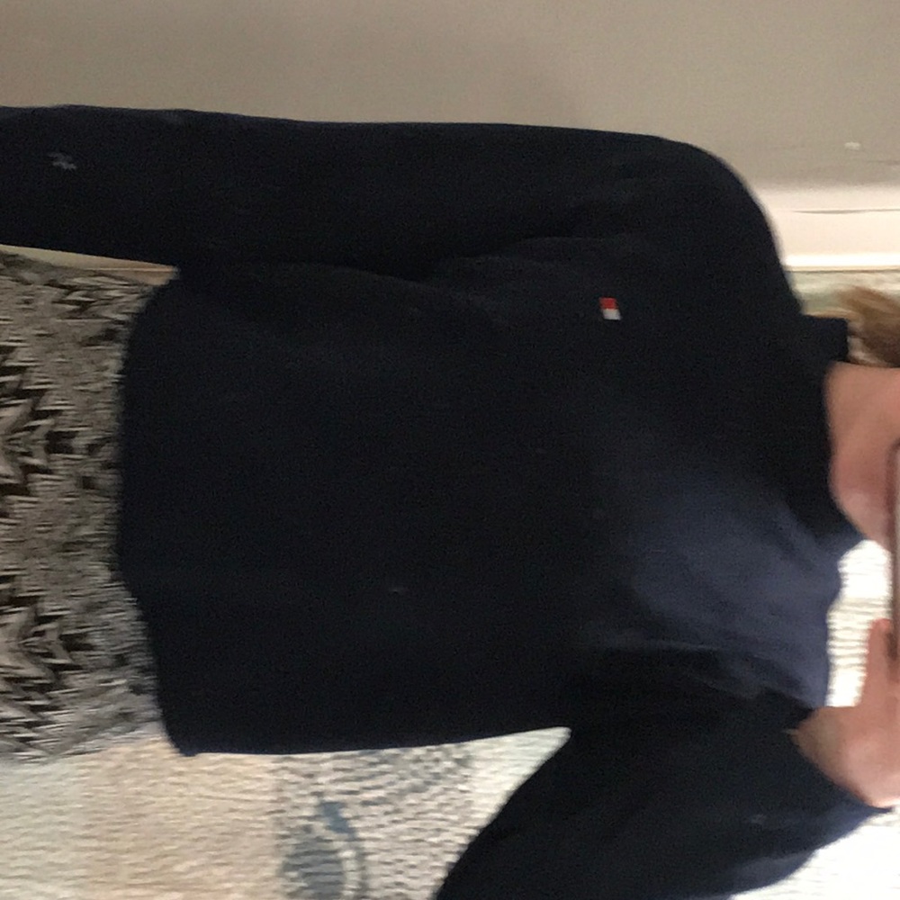 Blue Tommy Hilfiger long-sleeve turtleneck